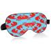 Sleep Mask Light Blocking Crab Pattern Seamless Eye Mask for Sleeping with Adjustable Strap Soft Lightweight Eye Cover Blindfold for Men Women Work Travel Naps