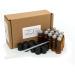 12-Pack Amber Glass Essential Oil Roller Bottles - 3ml Capacity with Stainless Steel Roller Ball and 2 Droppers - Buy Online on GoSupps.com