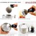 Premium Badger Hair Shaving Brush with Black Holder - Anbbas Wooden Handle for Men's Shaving | High-Quality Shaving Foam Brush - Buy Online on GoSupps.com