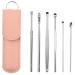 Innovative Spring Earwax Cleaner Tool Set - Spiral Design Stainless Steel Ear Picks  Ear Cleansing Tool Set  Ear Curette Cleaner  Ear Wax Removal Kit with Storage Box (C2) (A4)