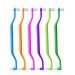 6 pieces orthodontic toothbrush double ortho toothbrush little head toothbrush tuft toothbrush for braces dental implants cleaning
