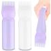 Sibba 2Pcs Root Comb Applicator Bottle 6 OZ Hair Oil Applicator Bottle for Hair Dye Bottle Applicator Brush with Graduated Scale Profssional Brush Applicator Comb Hairdressing Coloring Styling Tool Purple & White - Buy Online on GoSupps.com