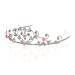 Rose Flower Rhinestone Crystal Wedding Tiara Crown - Pink Roses | Silver Plated - Buy Online on GoSupps.com