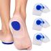 3 Pair Gel Heel Cups Plantar Fasciitis Inserts - Silicone Gel Heel Pads for Heel Pain  Bone Spur & Achilles Pain  Gel Heel Cushions and Cups  Pad & Shock Absorbing Support(Blue Large) Blue 11.5-13 WOMEN/10-12 MEN(SHOE SI...