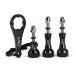 HSU Aluminum Thumbscrew Set + Wrench for Gopro Session,Hero 11, 10, 9, 8, 7, 6, 5, 4, 3, AKASO Campark and Other Action Cameras (Black,3Pcs) Thumbscrew Set + Wrench(Black)