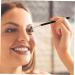 Baluue 12 Pcs Flat Eyebrow Brush Eyeliner Brush Cosmetics Tool Flat Concealer Brush Artificial Fiber Black - Buy Online on GoSupps.com