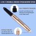 Midnight Black Eyeshadow Stick Duo | Waterproof Cream Shimmer Pencil | Long Lasting Hypoallergenic Eye Shadow and Highlighter | Multi-Dimensional Makeup Pen - Buy Online on GoSupps.com
