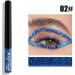 Pearlescent Eyeliner Liquid Glitter Eyeliner Eyeshadow Makeup Stage Show Makeup (Dark Blue) - Buy Online on GoSupps.com