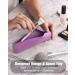 FERYES Travel Makeup Brush Holder L Purple - Portable & Stylish Cosmetic Organizer for Easy Travel - Buy Online on GoSupps.com