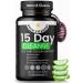 15-Day Colon Cleanse & Gut Detox Natural Probiotic Cleanser with Senna Leaf, Psyllium & Aloe Halal for Men & Women Supports Digestive Health, Regularity & Bloating Relief 30 Capsules
