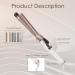 Ten-Tatent 25mm Ceramic Tourmaline Curling Tongs - Dual Voltage Curling Iron for Long & Short Hair - Adjustable Temperature - White - Buy Online on GoSupps.com