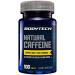 BodyTech Natural Caffeine - Supports Energy Focus & Endurance - 200mg per Tablet (100 Tablets)