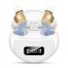 With LED power display sound amplifier with noise suppression rechargeable sound amplifier (gray) light color Behind-ear
