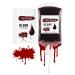 Sghtil Liquid face paint - 170 ml - Waterproof - For Halloween - Red and blue - For women and men - Spooky party supplies