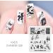 KADS Nail Stamping Plate Chinese Style Nail Art Stamp Template bamboo Lotus DIY Image Template Manicure Stamping Plate Stencil Tools (CN028) - Buy Online on GoSupps.com