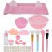 Household Face Mask Tool Set DIY Mask Mixing Bowl Bubble Spray Bottle Soft Face Brush - Buy Online on GoSupps.com