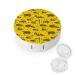 Heavy Equipment And Machinery Round Case For Contact Lens Kit Storage Box with Mirror Printed