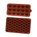 Cabilock 2pcs Chocolate Mold Mini Silicone Sphere Chocolate Candy Making Molds Silicone Molds for Baking Silicone Ice Cube Trays Non-Stick Chocolate Baking Mold Jelly 3D Chocolate Candies 18.5X11CM Light Brown 1