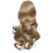 12 Curly Ash Blonde Claw Clip Ponytail Hair Extension - Synthetic Hairpiece - Buy Online on GoSupps.com
