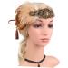 FRCOLOR Ball Headband 1920s Headband Roaring 20s Accessories for Women Harlem Nights Dresses for Women Flapper Headband Roaring 20s Headpieces Great Hair Accessories Hat Crystal - Buy Online on GoSupps.com