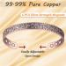 Vicmag Copper Magnetic Bracelet for Women| 99.99% Pure Solid Copper| 6X Ultra Strength Magnets| Adjustable Size| Gift Box Included (Roses) - Buy Online on GoSupps.com