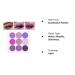 Longwearing Waterproof 9 Colors Shimmer Matte Eyeshadow Palette - Highly Pigmented Glitter Powder - Pink Purple Eye Makeup Palette - Buy Online on GoSupps.com