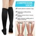 ACWOO Compression Stockings for Women & Men - 2 Pairs of Medical Support Socks (15-20 mmHg) - Open Toe Black & Beige Thrombosis Socks for Running Sports Flight & Cycling - Buy Online on GoSupps.com