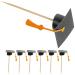 Kichvoe 2024 Graduation Cap Cupcake Toppers 7pcs Class of 2024 Grad Cap Cupcake Picks Food Appetizer Picks for Graduation Theme Party Cake Decorations Party Supplies