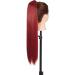 S-noilite Trendy 23 Straight Wrap Around Ponytail Clip in Hair Extension - Maroon Dark Red - 23 Inch - Buy Online on GoSupps.com