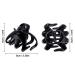 6 Pieces 6 cm No-Slip Octopus Hair Clips - Black Hairpins with Grip - Buy Online on GoSupps.com