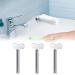 Tube squeezer stainless steel toothpaste squeezer toothpaste tube squeezer metal toothpaste squeezer tube squeeze for all tube toothpaste tube squeeze for family washroom kitchens 3 pieces (silver)