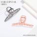 Rose Gold Hair Claw Clips Set - Metal Hair Styling Barrettes for Women and Girls (2 Pack) - Buy Online on GoSupps.com