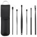 Ear Cleaning Kit Ear Wax Cleaner 6PCS Earwax Removal Kit with Storage Sleeve Painless Ear Picks Easy to Use Stainless Steel Ear Cleansing Tool Set for Relaxing Massaging Ears