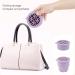 Foldable Silicone Makeup Brush Cleaning Mat & Hanging Drying Net - Compact Efficient Organizer in Purple | Multi-Purpose Beauty Tool for Easy Storage - Buy Online on GoSupps.com