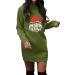 Women's Christmas Hoodie Sweater Dress - Cartoon Long Sleeve Sweatshirt Costume | Perfect Holiday Fashion - Buy Online on GoSupps.com