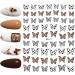 Women Stylish DIY 3D Slider Nail Art Decoration Manicure Tool Cow Butterfly-shape Pattern Nail Sticker(01) Style1 - Buy Online on GoSupps.com