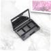 Ipetboom 4pcs Box Eyeshadow Matchbox Eye Shadow Empty Eye Shadow Pallet Eye Shadow Box Makeup Palette Mirror 4.5X7.2CM Black 2 - Buy Online on GoSupps.com