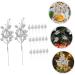 DECHOUS 20pcs Christmas Imitation Berries Christmas Decorations Wreath Flower Garland Tree Branches for Decoration Simulation Berries Branch Fake Berry Christmas Tree Foam Artificial Fruit Silver 19X5X5CM - Buy Online on GoSupps.com