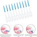 120Pcs Interdental Brushes | Silicone Dental Floss Picks for Oral Care | Dual-use Interdental Floss Sticks | Blue - Buy Online on GoSupps.com