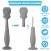 3 Pack Baby Diaper Cream Spatula Applicator Set - Soft Silicone Butt Paste Brush for Newborns (Blue Gray White) - Buy Online on GoSupps.com