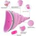 Female Urinal | Conch Type Women Standing Up to Pee Funnel | Portable Urinal for Women Reusable Women Pee Funnel for Outdoor Activities Camping Conch Type + Stability Ring Light Pink - Buy Online on GoSupps.com