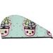 Smiling Succulents Quick Dry Hair Cap for Women - Super Absorbent Elastic Wrap for Long Thick Hair - Buy Online on GoSupps.com