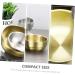 304 Stainless Steel Shaving Foam Bowl Tool - Durable Gold Mixing Bowl for Men | International Shipping Available - Buy Online on GoSupps.com