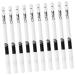 LALADEFIEE 20 Pcs Lying Silkworm Eyeliner Makeup Eyeshadow Waterproof Eye Liner Pencil Gel White Wooden Pole