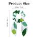 Green Leaves Pattern Spring Women's Scrunchies - 6-Pack Elastic Hair Bands | Hair Accessories for Women - Multi-colored - Buy Online on GoSupps.com