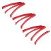 Oshhni Pack of 10 Red Anime Style Hair Pins Hair Clips