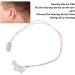 Buy Transparent Pink Hearing Aid Clip | Anti-Loss Rope & Portable Straps for Binaural Hearing Aids | Ideal for Elderly - International Shipping Available - Buy Online on GoSupps.com