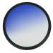 Camera Graduated Color Filter Accessory Kit Blue Graduated Lens Yellow Purple Filter for Camera 67mm(Gradient Blue)