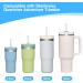 8 Pack Replacement Straws for Stanley Tumbler - Reusable Plastic Straws - 12.5 - with Cleaning Brush - Buy Online on GoSupps.com