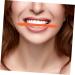 Angoily Orthotics Facial Exercises Cosmetology Kit Arm Sleeves Football Smile Beauty Exerciser - Lift Exerciser Slim Mouth Exercisers Smiling Maker Silica Gel Man The Lip 11.5X2.5cm Orange - Buy Online on GoSupps.com